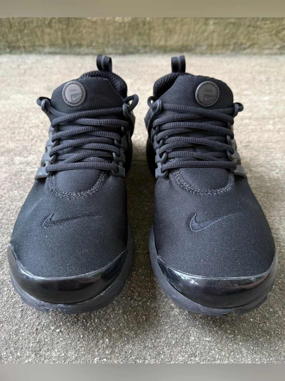 Nike Air Presto Triple Black Shiny Toe Men’s Athletic Shoes Size 11 CT3550-003